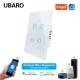 4Gang Tuya Smart Home Wall Mountable Light Switch With Voice/Remote Control AC100-240Vac 10A  600W/Gang US/BR Standard