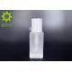 30ml Frosted Square Glass Foundation Bottle With White Pump And Cap
