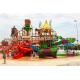 Giant Aqua Park / Water Park Slides Integrated Amusement Ride With N Slide