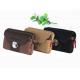 Male wear belt multi-function horizontal canvas Mobile phone bag