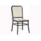 Outdoor Bistro Rattan 85cm Upholstered Cafe Chairs