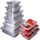 1150ML Aluminum Foil Lunch Box 230mm*170mm*50mm Sanitary Pollution Free