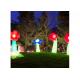 LED Lighting Inflatable Advertising Tube Beautiful Flower Shape For Night Activities