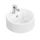 Vanity Basin Ceramic With Hole Bathroom White Round Counter Top Wash Hand Basin Factory Supply