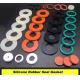 CustomSilicone Rubber Seal Gasket  Round Flat UL Weatherproof 25kN/M Silicone Seals
