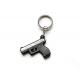 Custom Logo Mini Key Chains Silicone Toy Gun Soft PVC Keychain
