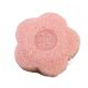 Sunflower Shape Red Absorbency Facial Konjac Sponge for Fun and Clean Bath Time Size Is 8*6*2.5 cm And Weight Is 16 Gram