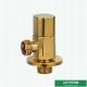 Luxury Bathroom Accessories Wall Mounted Gold Polish Brass Water Angle Valve With G1/2 Thread