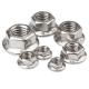Hex Flanged Nyloc Nuts M7 Cold Galvanized Powder Coated ISO 9001 Approved