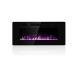 60 Inch Decorative Electric Fireplace with Wall Mounting Low Noise and 15 Flame Colors