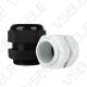 IP68 Waterproof Nylon Plastic Cable Connector MG Nylon White and Black
