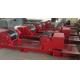 Red Bolt Adjustable Pipe Stands , Heavy Duty Welding Roller Beds With PU Wheel