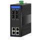 Industrial 4-Port 10/100/1000T 802.3at PoE + 4-Port 100/1000X SFP Managed Ethernet Switch