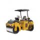 Small roller double drum roller SRD03 model, yellow roller used on construction sites, pure iron configuration