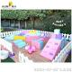 Purple Pink Soft Play Equipment Soft Play Fence For Kids Soft Play Sets
