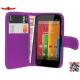 High Quality Performance PU Flip Wallet Leather Cover Cases For MOTO G Multi Color