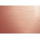 Decorative Rose Gold Stainless Steel Sheet , Durable Coloured Stainless Steel Sheet