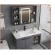 Rock Plate Space Aluminum Floor Bathroom Cabinet Gray Anti Insect