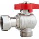 5301A Gas Stove Brass Ball Angle Valve DN20 for Heating System Water Supply with Plastic pipe Adapter x Flex. Female Nut