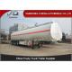 White Color CE Certified Oil Fuel Tanker Semi Trailer With Long Term Use