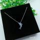 Latest product super quality China sale jewelry charm white stainless steel necklace whole  XW188