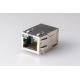 Single Port SMD Modular Jack Rj45 , Rj45 With Transformer With Led PULSE J3011G21DNL