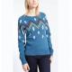 Women ' S Pullover Jacquard Knit Sweater For Hiking / Traveling Complex Material