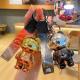 Easy Carrying Toys Keychain Metal Mini Bear Keychain With Light Fashion Compact Size