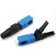 Dia0.9mm SC APC Fiber Optic Connector /  ISO9001 FTTH Cable Connector