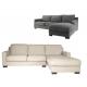 Fabric modern living room sofa,chaise S-2336-1
