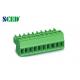 Female Sockets Pluggable Terminal Blocks for Electric Power , Pitch 3.81mm, 300V 8A