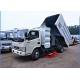 Dongfeng 4x2 Road Sweeper Truck 4cbm 6 Wheels With Brush Humanized Operation