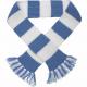 50cm Winter Wool Free Striped Scarf Knitting Pattern With Embroidery Logo
