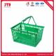 HDPP Plastic Trolley Basket 28L Grocery Baskets With Handles