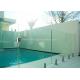 High Temperature Glass Swimming Pool Security Fence 8mm - 12mm With Polished Edge