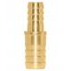 1/2 To 3/8 ID Brass Hose Barb Reducer , CNC Barb Fitting Reducer