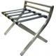 Hotel Luxury Stainless Steel Luggage Rack Foldable With back support