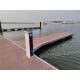 Stable HDPE Commercial Floating Docks Composite Decking Floating Dock