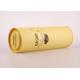 Customised Movable Lid Yellow Wine Bottle Gift Tube / Cardboard Paper Tubes