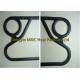 T4 Professional Heat Exchanger Gaskets Custom Size Thickness Black Color  PHE Parts