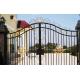 Double Out Swing Contemporary Metal Gates For House Outdoor Entrance
