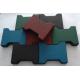 Outdoor Dog Bone Shape Recycled Rubber Paver Tile Customized Flooring