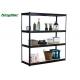 Heavy Duty Boltless Shelving System With Zipped Beam 400kg Capacity Per Level