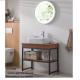 Fashion Single Sink Bathroom Vanity With PVC Carcase Material And Ceramics Basin