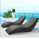 Environmently Friendly Simple Style Outdoor PE Rattan Sun Beach Swimming Pool Deck Chair Lounge