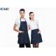 Solid Color Womens Kitchen Aprons With Pockets For Women Cooking