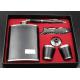 Lightweight 8oz Hip Flask Gift Box Set , Personalised Hip Flask With Cups