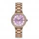 Full Stainless Steel Rose Gold Watch For Ladies , Quartz Wrist Watches