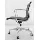 Easy Assembly Modern Leather Office Chair With One Piece Curved Aluminium Side Ribs