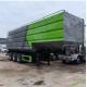 High Performance Grain Animal Feed Semi Truck Trailer 4 Axles Max. Drive Speed 90 km/h